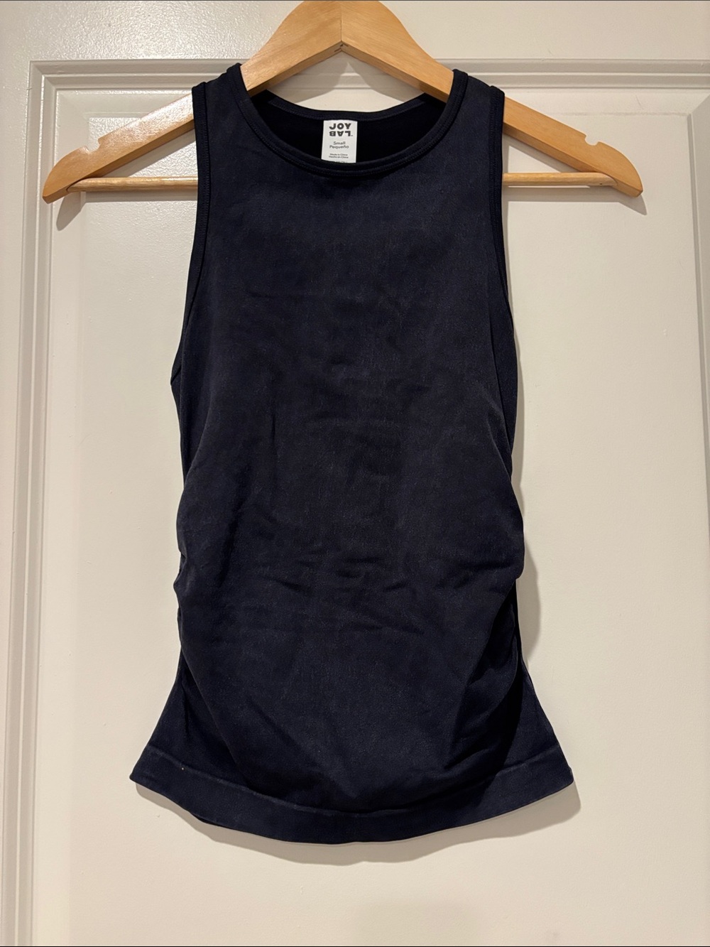 JoyLab Dark Navy Ribbed Sleeveless Tank